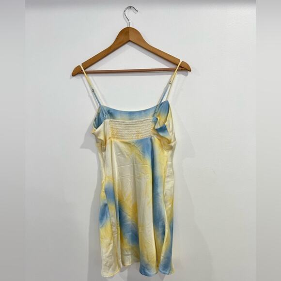 Zara Tie-Dye Satin Effect Mini Dress Medium - Picture 7 of 11